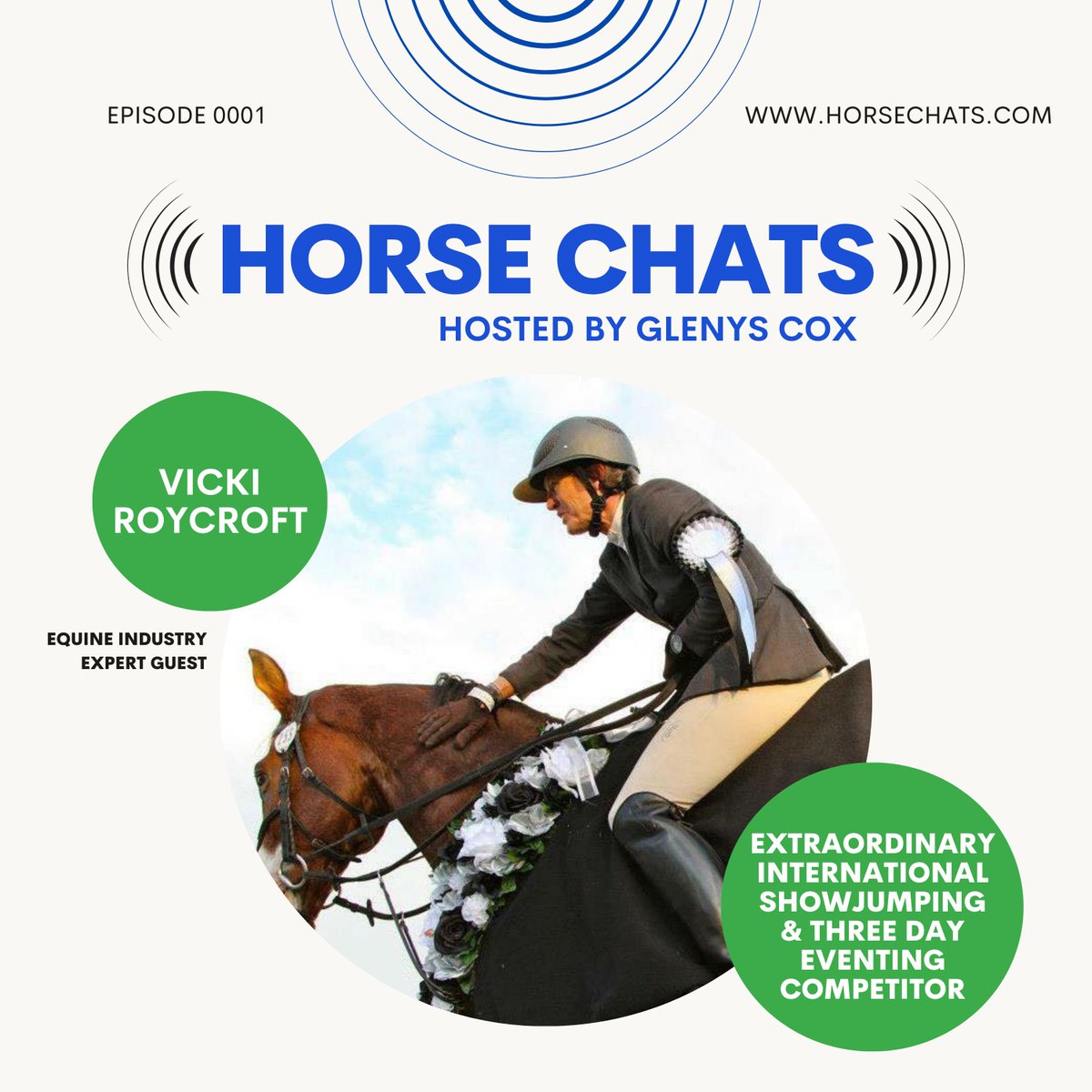Ready for a masterclass in horsemanship? 🐎✨

Our new episode features the legendary Vicky Roycroft 3x Olympian, 3x Olympic coach.

She shares priceless wisdom for riders, parents, and coaches. 
Listen now: horsechats.com/vickiroycroft/
#HorsePodcast #Equestrian