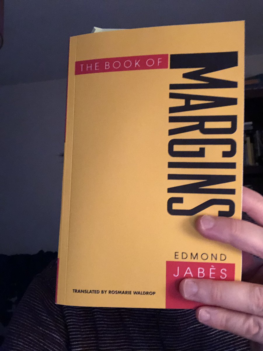 E_Film_Blog's tweet image. Starting this morning. My first full Jabès (read scattered poems).