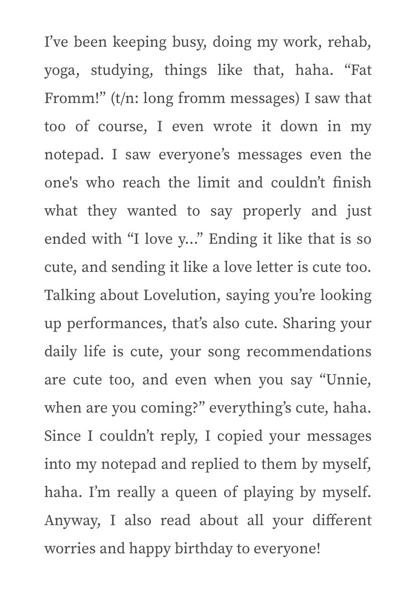 s14updates's tweet image. sohyun fromm is back now. she also mentioned a bit about how she spent her break and thank all WAVs for their love 💌

#박소현 #tripleS #트리플에스