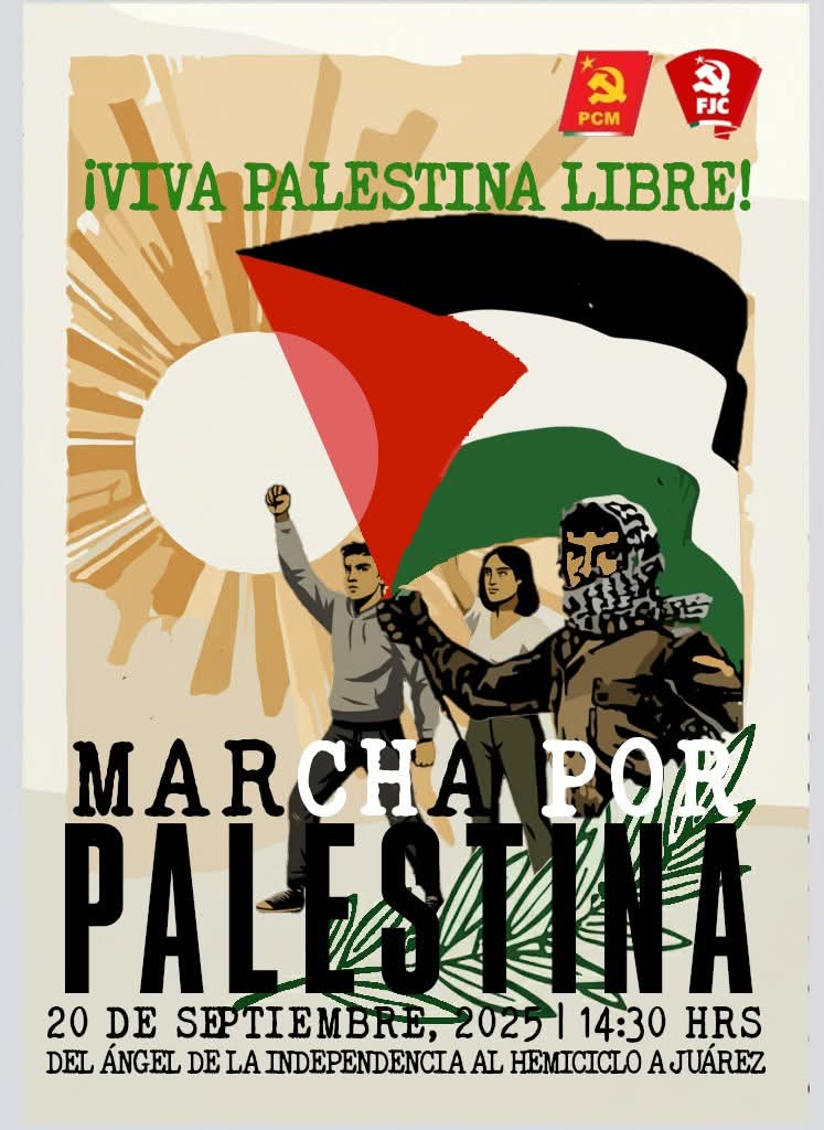 Partido Comunista de México *☭ (@comunistamexico) on Twitter photo Por Palestina!! Por Palestina!!