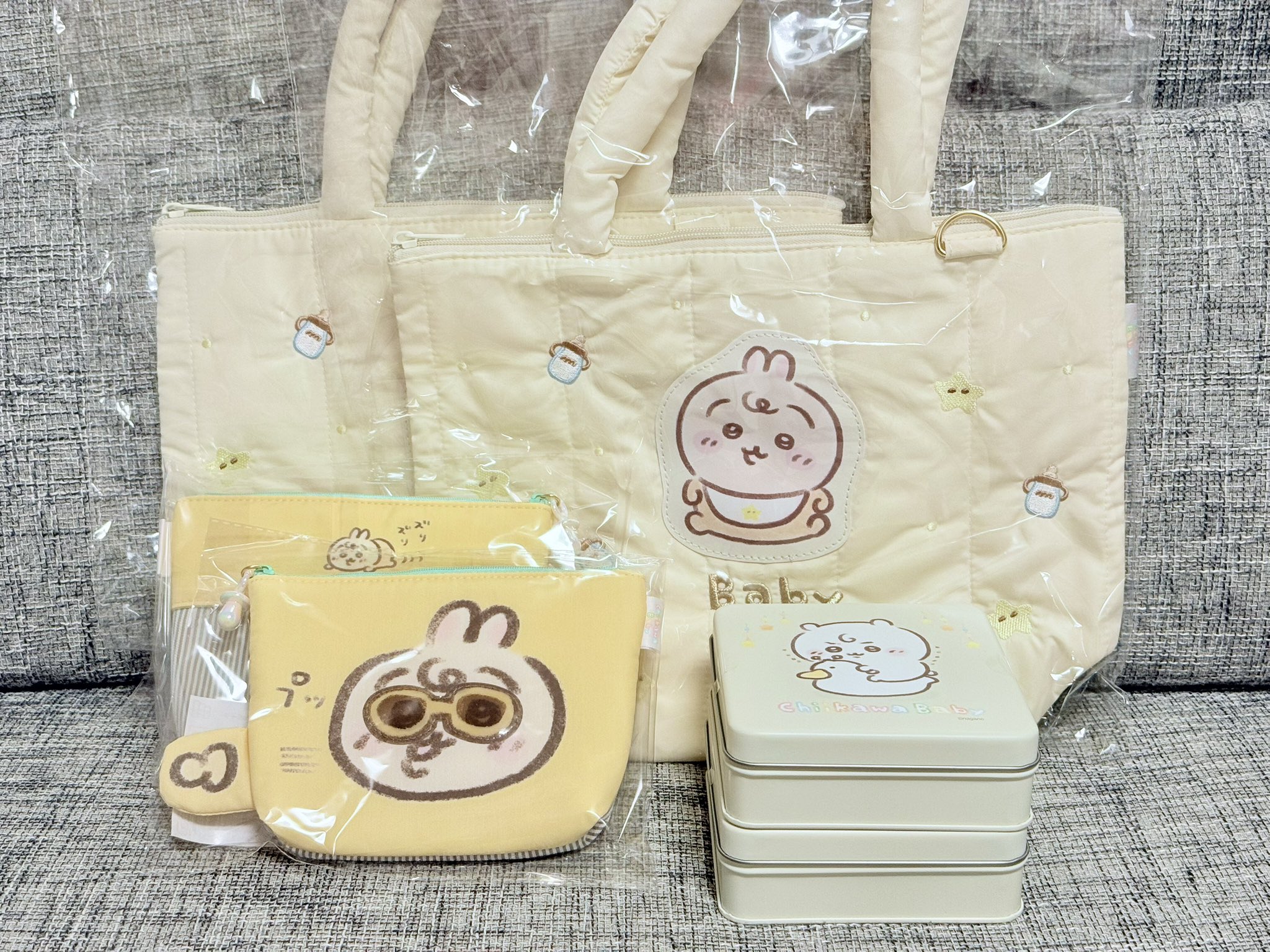 Chiikawa Baby キルティングトートバッグ』 （ちいかわ、ハチワレ