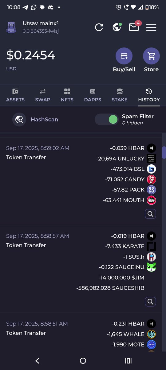 hbarstacking's tweet photo. @hedera , can you explain how can I get hacked ?

All of the @deadpixels_club are gone 😭 
! 
All of the money saved from the last 5 years is gone ! 

Total 19000 hbar gone most my nfts sold to people!! 

How can I get through this ?? 

None of the transactions are done by me https://t.co/msRxwKbatK