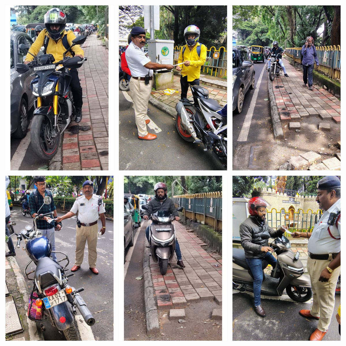 ssnagartrfps's tweet photo. @ananthdr_ @blrcitytraffic @BlrCityPolice ಪಾದಚಾರಿ ಮಾರ್ಗದಲ್ಲಿ ವಾಹನ ಚಾಲನೆ ಮಾಡುವ ವಾಹನ ಸವಾರರಿಗೆ ದಂಡ ವಿಧಿಸಿ ಮತ್ತೊಮ್ಮೆ ಸಂಚಾರ ನಿಯಮ ಉಲ್ಲಂಘನೆ ಮಾಡದಂತೆ ತಿಳುವಳಿಕೆ ನೀಡಲಾಗಿರುತ್ತದೆ. ಪ್ರತಿನಿತ್ಯ ಸಂಚಾರ ನಿಯಮ ಉಲ್ಲಂಘನೆ ಮಾಡುವ ಸವಾರರ ವಿರುದ್ದ ಪ್ರಕರಣಗಳನ್ನು ದಾಖಲಿಸಲಾಗುತ್ತದೆ. https://t.co/rlA3zgcDCD