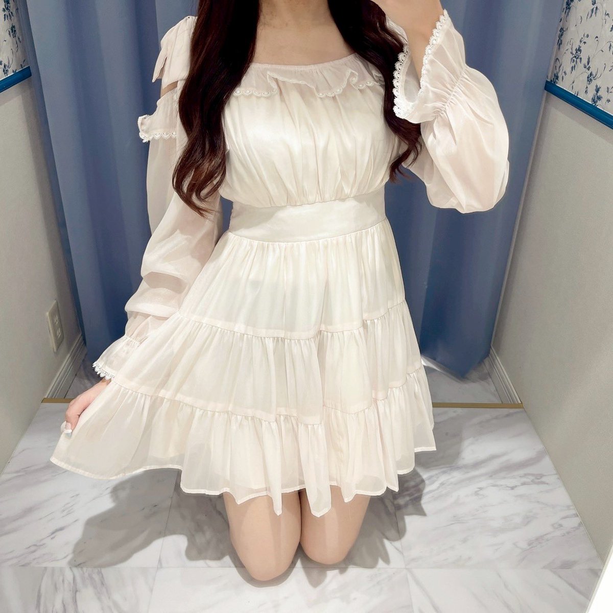 evelyn в X: „渋谷店 🐰💭 ⟡꙳New arrival ꙳⟡ 🎀肩リボンシフォン