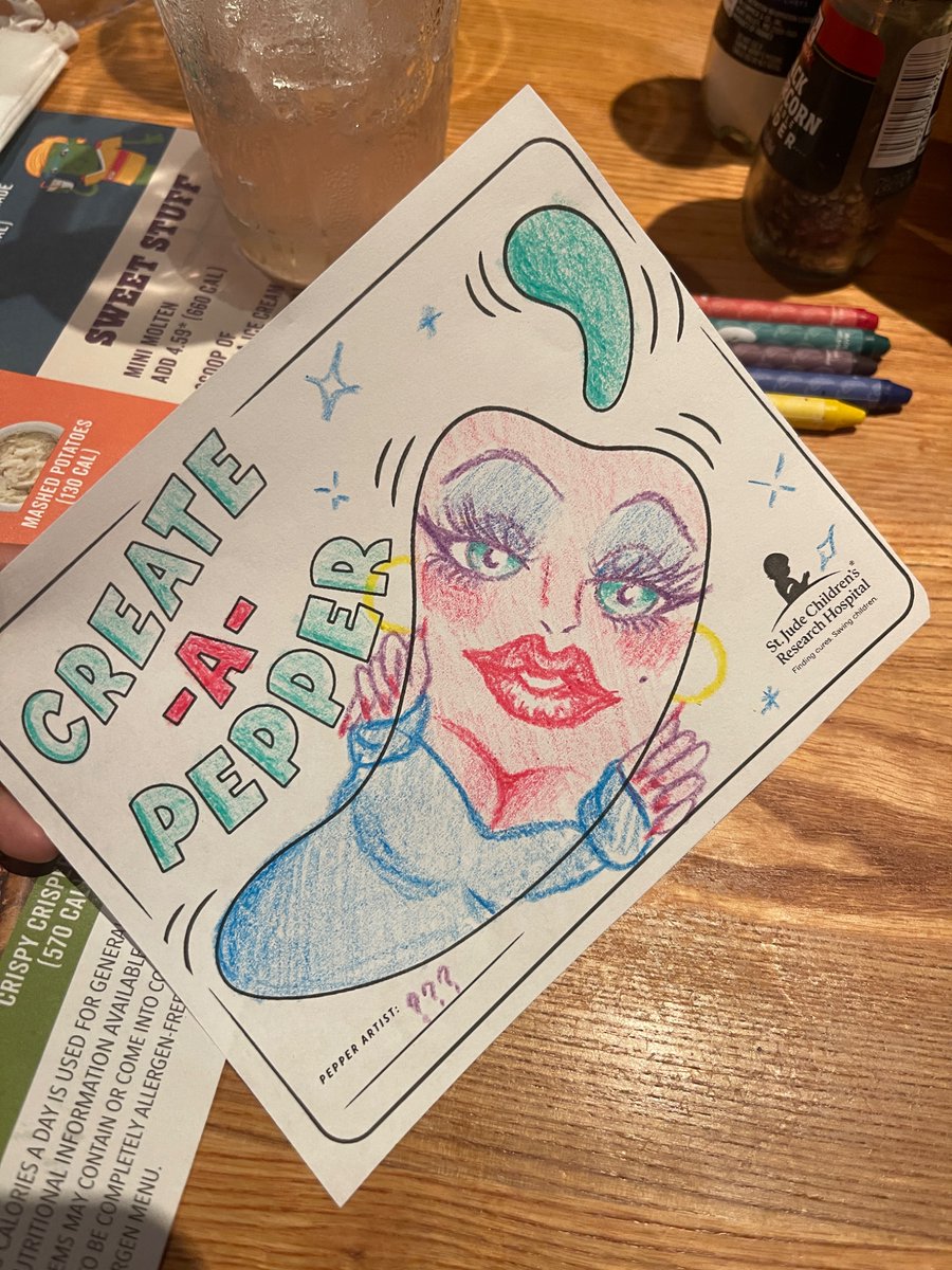 Pregaming AFC at chilis and drew this cvnty pepper~✨💜
#AFC2025 #chilis