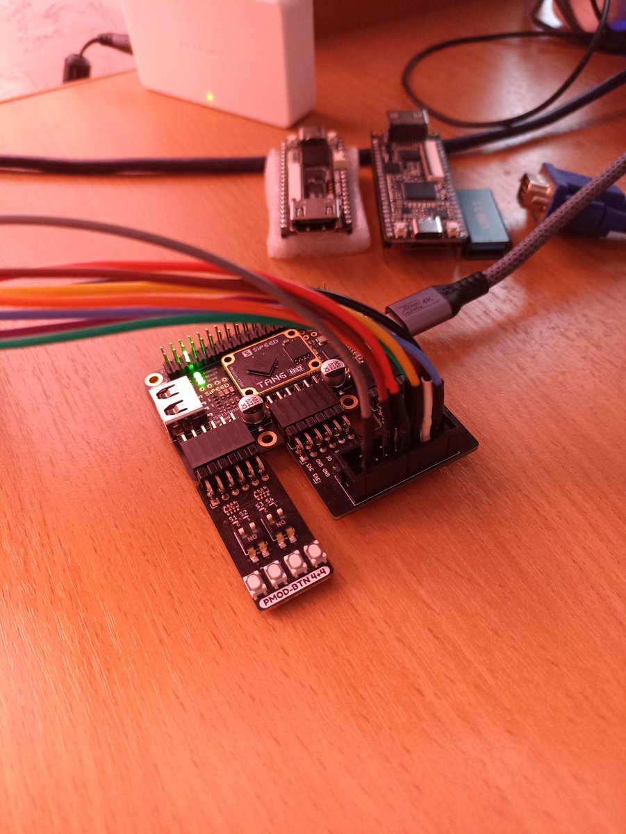YLRabbit's tweet image. A test example of dynamic clock selection on the GW5A series #fpga, which goes through #Yosys* #nextpnr and #apicula

* Strictly speaking, it does not go through Yosys because #gowin renamed the CLKx inputs to CLKINx for this primitive, but I temporarily changed their names.
