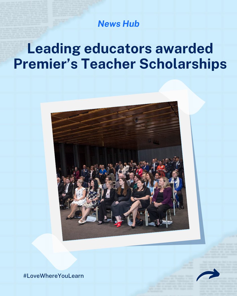 Congratulations to the 2026 NSW Premier’s Teacher Scholarship recipients. 🎉

Eleven teachers and principals from NSW public schools have been recognised for their dedication, innovation and impact in classrooms and communities across NSW.

Read more: brnw.ch/21wVRLw