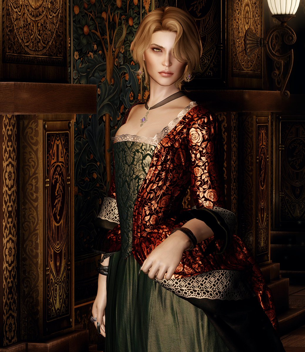 Eola in Clockwork Castle - portrait 
nexusmods.com/skyrim/images/… 
#Skyrim LE (Patrician ENB, no edit) 
#VirtualPhotography 
#SkyrimMods #Victorian
