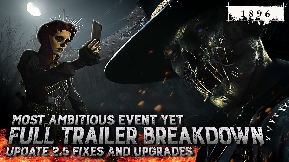 Here it is folks, brand new Youtube showcasing game changing event and some update 2.5 details. Go check it out. 🤠#huntshowdown1896 #weboftheempressevent #update youtu.be/NRcCTOx1oC4