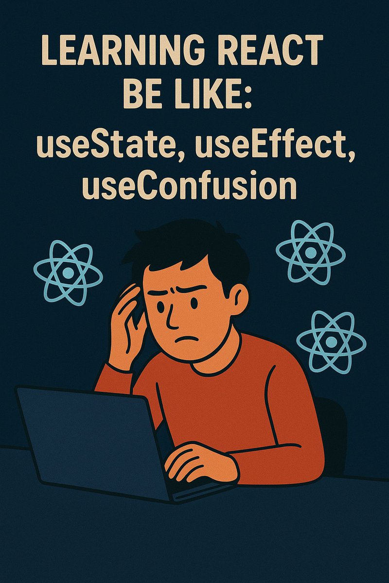 AloysiusDomini2's tweet image. React learners know the struggle:
useState → useEffect → useConfusion 😅⚛️
#ReactJS #nextjs #FrontendDevelopment #KeepLearning