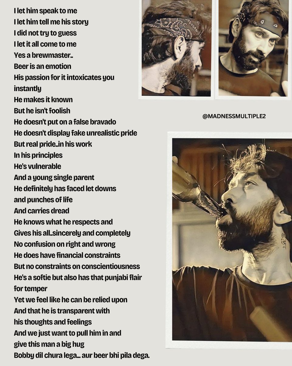NakuulTribe's tweet photo. "Bobby dil chura lega...aur beer bhi pila dega." ❤️

☆ Art &amp; Words by @MadnessMultiple 

| #NakuulMehta #BobbyBagga #DoYouWannaPartner #DoYouWannaPartnerOnPrime | https://t.co/UySh3ygFBL