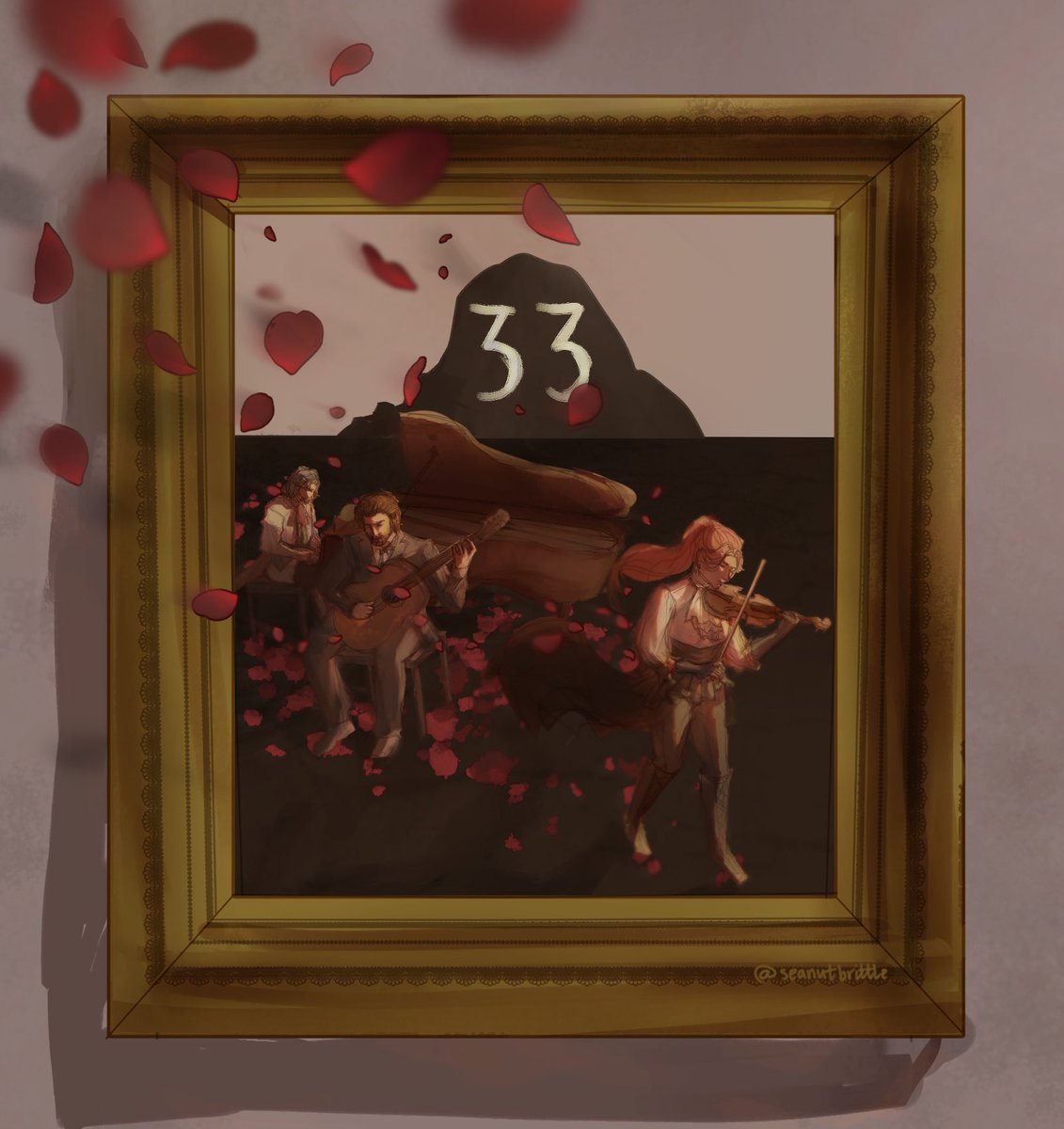 seanutbrittle's tweet photo. #expedition33 #ClairObscureExpedition33 
the way i sprinted to draw this when the orchestra tour was announced 🥹 masterpiece of a game!!! https://t.co/fMPAWOP0cc