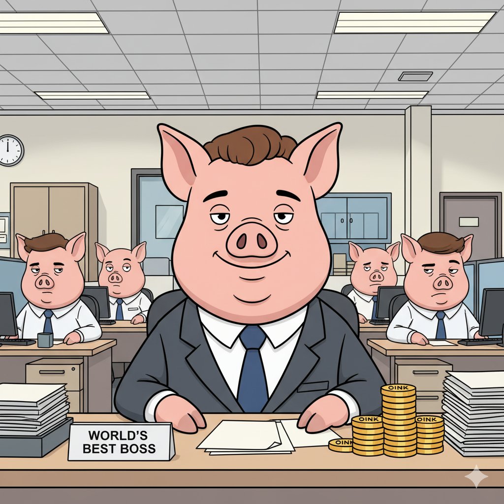 Another day, another dollar... or rather, another OINK. 🐷👨‍💼
This is Dunder Mifflin, where the most valuable asset isn't paper, it's decentralization.
That's what she said, about OINK.
#OINK #TheOffice #DunderMifflin #Crypto
