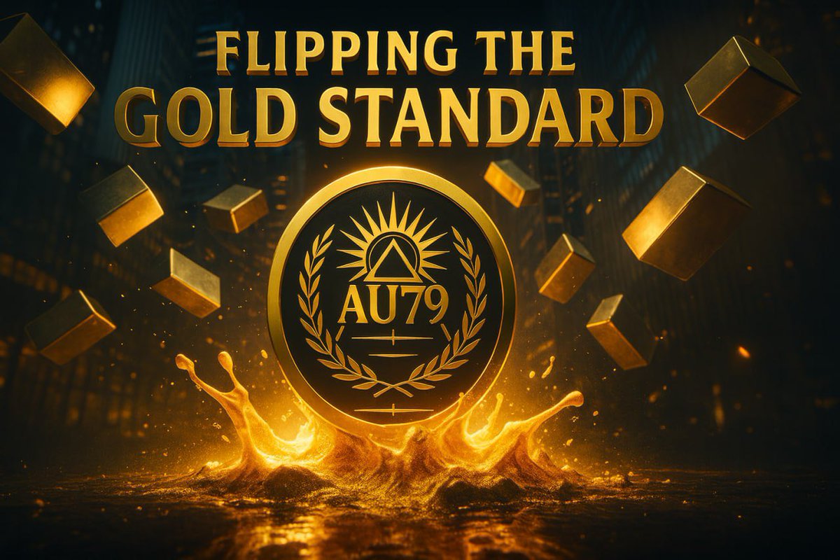Gold was the old standard of value.
AU79 is the new standard of belief. 
This isn’t just a flip it’s a reorientation of power.

🌟🌟