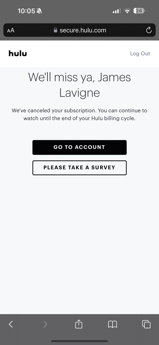 This is the biggest violation of the first amendment in my lifetime, and Disney folded.   Had to cancel my Hulu.