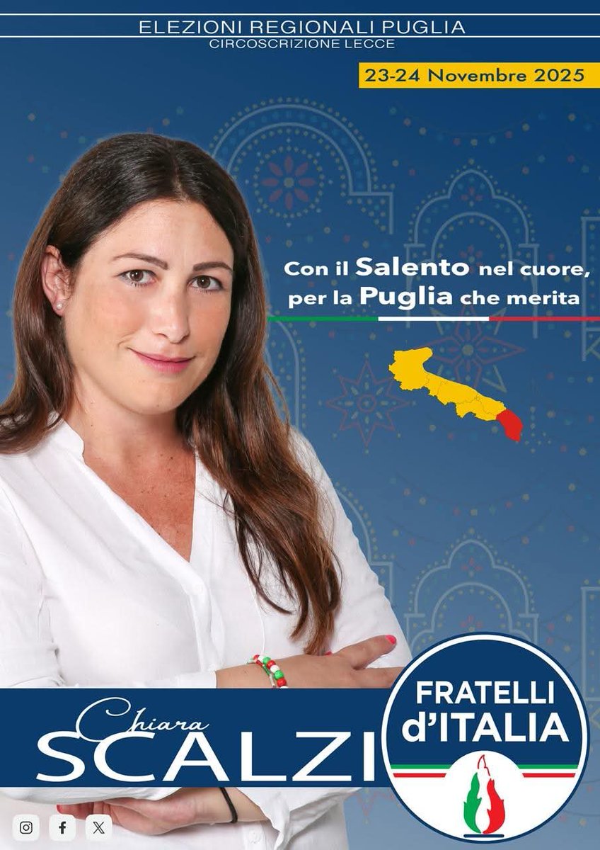 🇮🇹 ELEZIONI REGIONALI PUGLIA 2025 ⬇️⬇️
facebook.com/share/p/19yzMK…