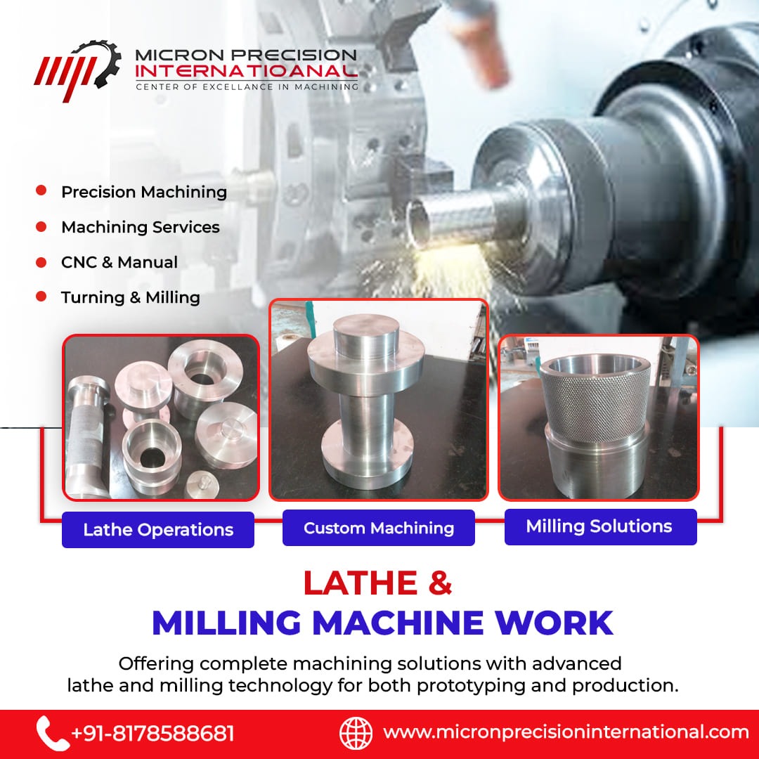 MicronP55's tweet photo. ⚙️ Micron Precision International – Your trusted partner in precision machining.
We specialize in:
From prototyping to production, our advanced lathe &amp; milling technology ensures accuracy, reliability,
📞 Contact us today: +91-8178588681
🌐 https://t.co/k4Ja5LiZTm https://t.co/r1I2wWxc3u