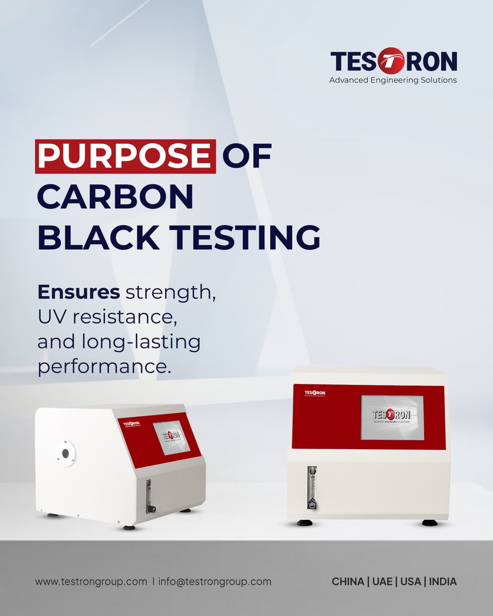 Testrongroup's tweet image. TT-900E Carbon Black Content Tester – Precision That Defines Quality
𝗙𝗼𝗿 𝗺𝗼𝗿𝗲 𝗶𝗻𝗳𝗼𝗿𝗺𝗮𝘁𝗶𝗼𝗻:
Email: info@testrongroup.com
Product: testrongroup.com/product/carbon…
Website: testrongroup.com
#TestronGroup #PipeTestingMachine #CarbonBlackContentTester