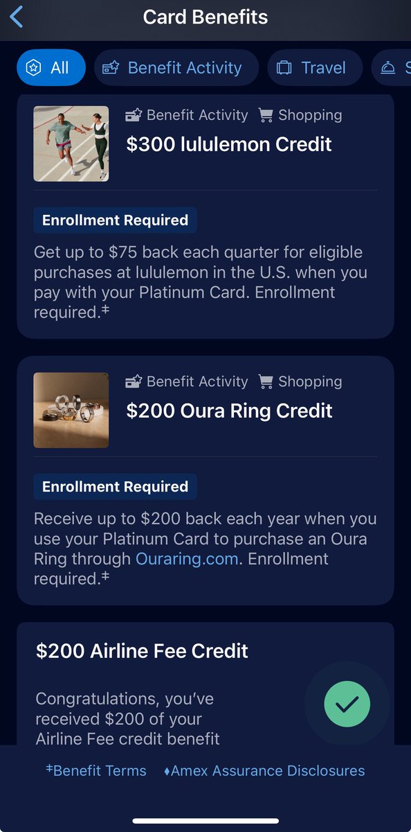 Amex Platinum’s new benefits are in the app now, btw.