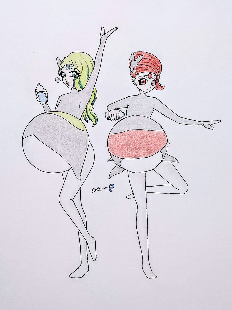 Meloettas gettin extra hydrated! Which one do ya like more :0

#bloat #belly #bellybloat #inflation #expansion #bellyexpansion #bigbloat