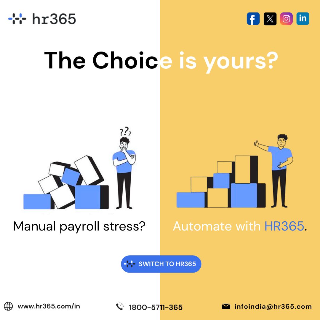 Hr365India's tweet image. Move from manual work and delays to automation and accuracy. Upgrade your workflow and stay ahead in the digital era.

hr365.com/in/

#payrollAutomation #payrollprocess #HR365 #BusinessAutomation #DigitalTransformation #ProcessAutomation #SmartBusinessSolutions