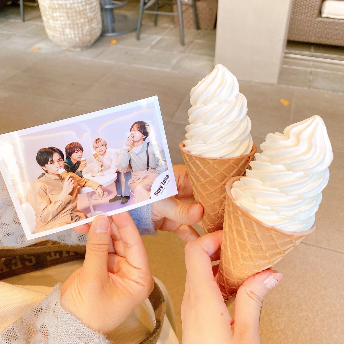 Cream時の写真🍦 懐かしい🥺
セクゾを本気に推し始めた頃だった。
当時から聡ちゃんのポーズを真似するのが好きだな🤭💚