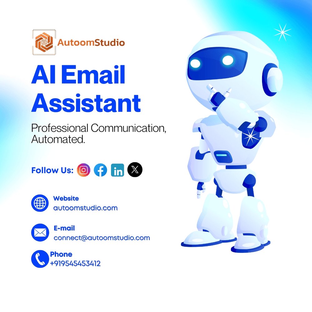 AutoomStudio's tweet photo. Feeling bogged down by daily tasks? 🤔 Let AutoomStudio's AI-powered solutions take the load off! With our Intelligent and Autonomous Agents, your workflow will be a breeze. 🌟 Ready for an upgrade? Let's connect! +91 9545453412 | https://t.co/0wEHT3QKou #AI #Automation https://t.co/7dqZVfqKwk