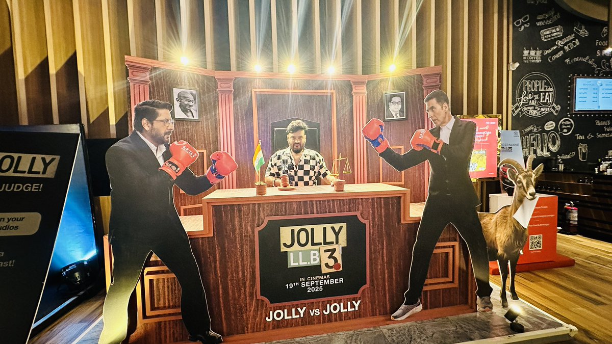 LPrem98's tweet image. "The hype around this movie is insane, and it looks like it's going to be one of the best films of the year. I have zero patience left for the release date. It's a definite must-see!" #JollyLLB3 @starstudios_  @subkapoor @akshaykumar @ArshadWarsi @humasqureshi #SaurabhShukla