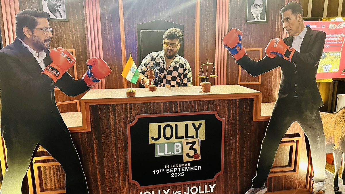 LPrem98's tweet image. "The hype around this movie is insane, and it looks like it's going to be one of the best films of the year. I have zero patience left for the release date. It's a definite must-see!" #JollyLLB3 @starstudios_  @subkapoor @akshaykumar @ArshadWarsi @humasqureshi #SaurabhShukla