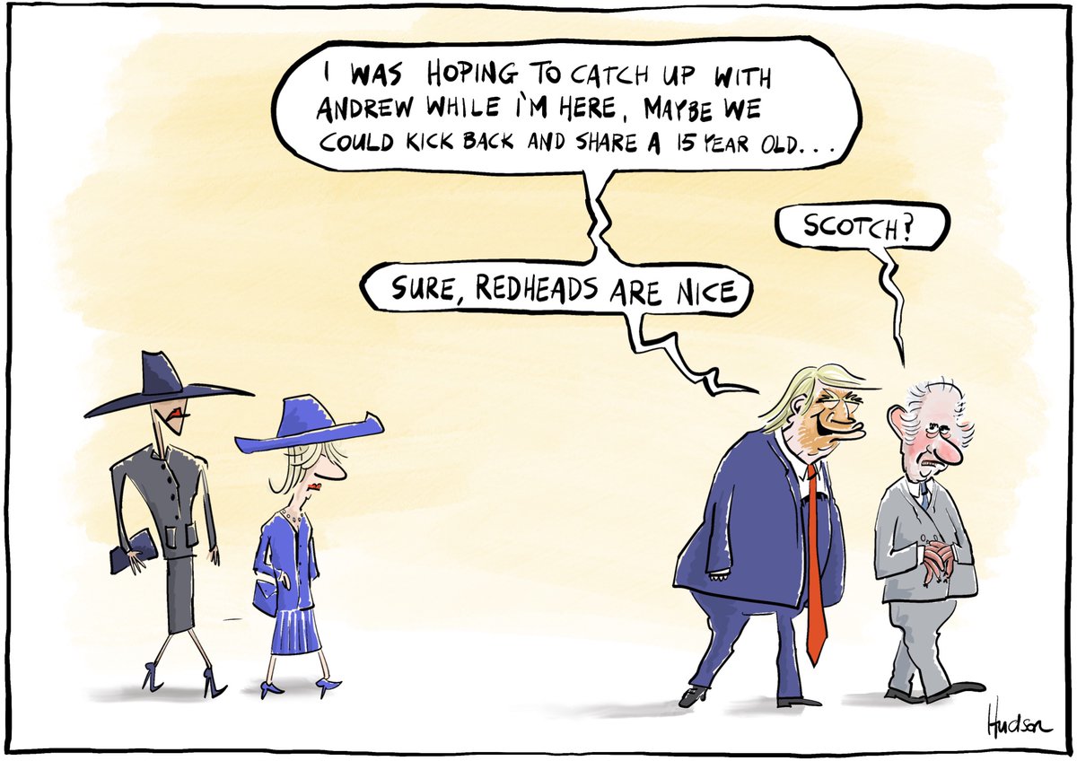 Ruling class #Trump #UKPolitics #auspol ko-fi.com/hudsoncartoons