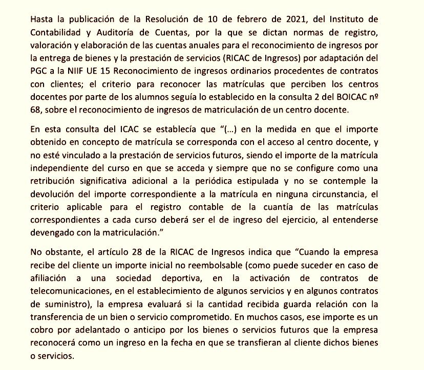 Economistas Contables (@econtables) on Twitter photo 📝 Caso práctico: criterio reconocimiento de las matrículas en un centro docente.
por <a href="/glabatut/">Gregorio Labatut Ser</a> #EC_CGE tinyurl.com/4pnxc2wt 📝 Caso práctico: criterio reconocimiento de las matrículas en un centro docente.
por <a href="/glabatut/">Gregorio Labatut Ser</a> #EC_CGE tinyurl.com/4pnxc2wt