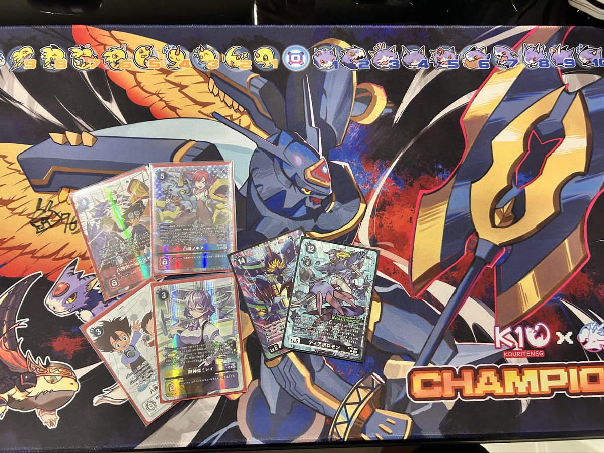 UnityEvo's tweet image. Evo Cup @ FullYen 13/9/25

Ranked 2nd
Matches
1) Vs DM ✅
2) Vs FishDS🤮
3) Vs Diaboromon✅
4) Vs CS Omni ✅

Still same issues cant fight the fishies with this deck 😂
But still love this deck so much 💕💕 finally omni is so versatile