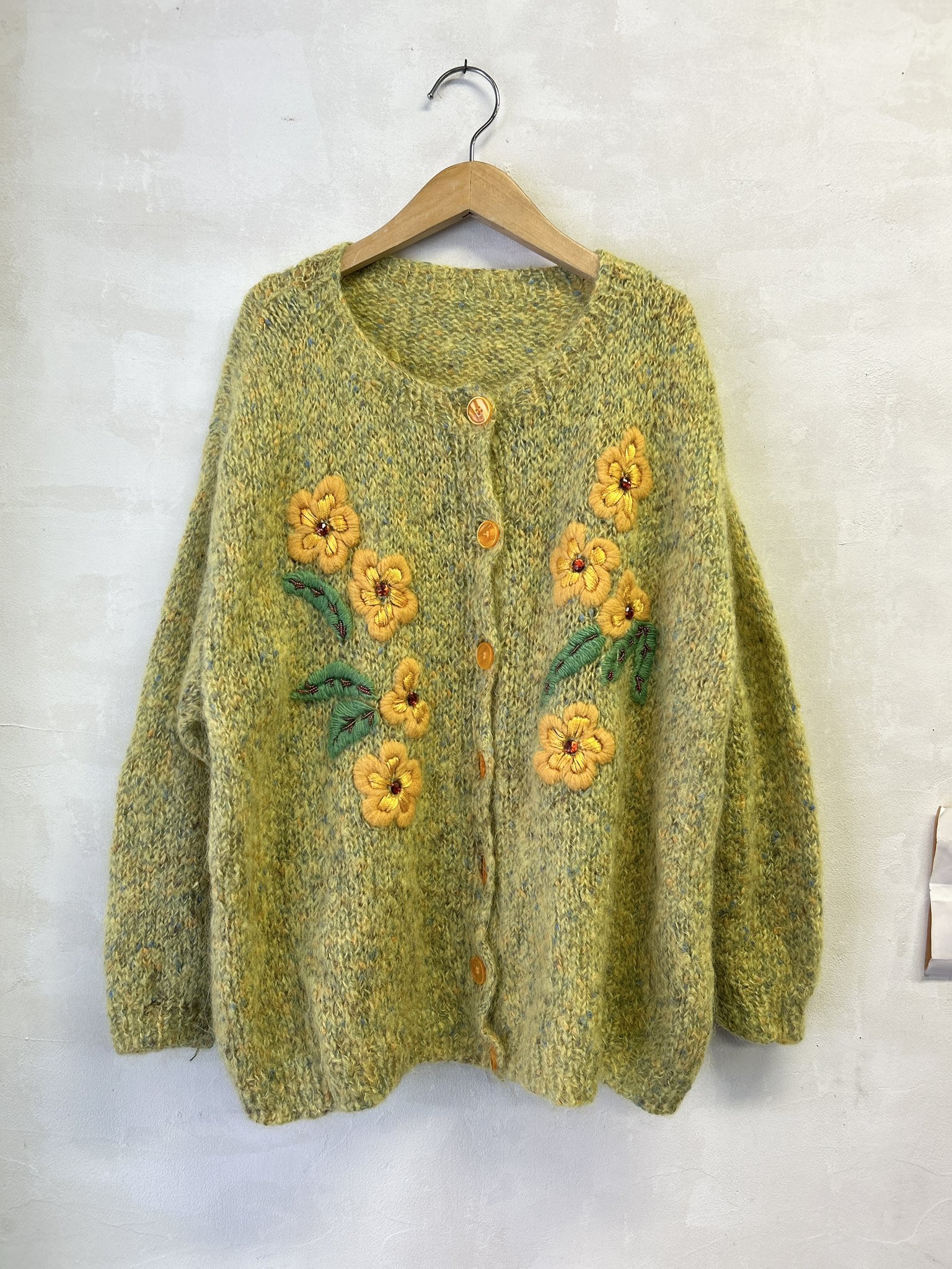 美品✨アルベロベロ カーディガン チュニック お花刺繍 ビーズ ロング AiLeen by GROGGROG on X: 