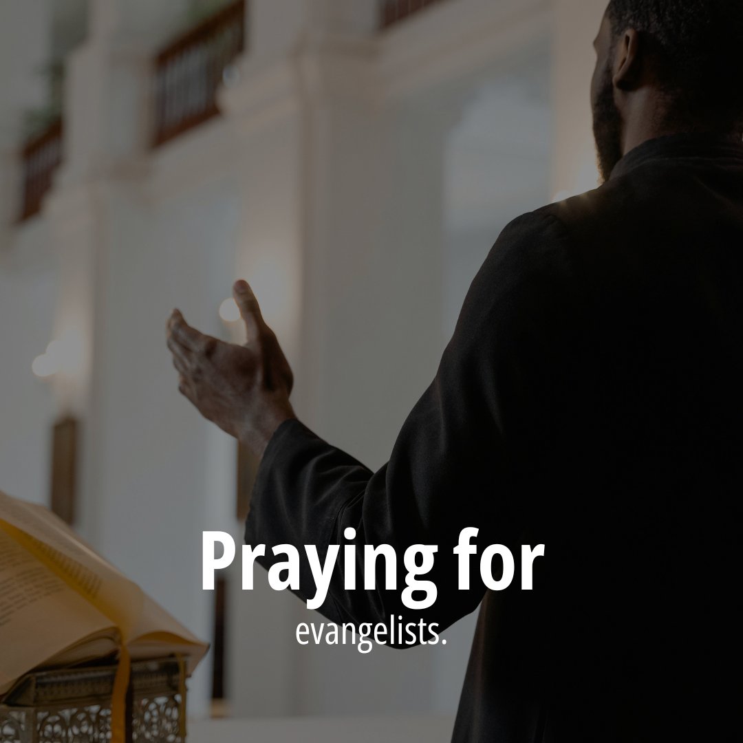 Holy Spirit, please embolden those preaching and sharing the gospel today. Help them speak faithfully and winsomely and we ask that you'd soften the hearts of those listening. 🙏