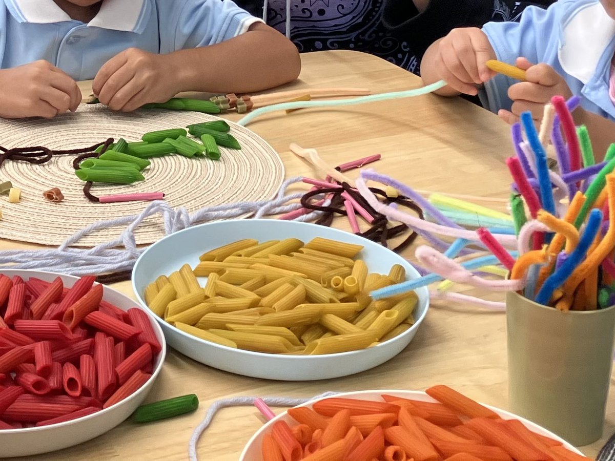 Some fun activity ideas with colored pasta! 🌈 Kids can explore colors, develop fine motor skills, and get creative with playful hands-on learning. #EarlyYears #IBPYP #FineMotorSkills #Creativity #Play_based #InquiryLearning