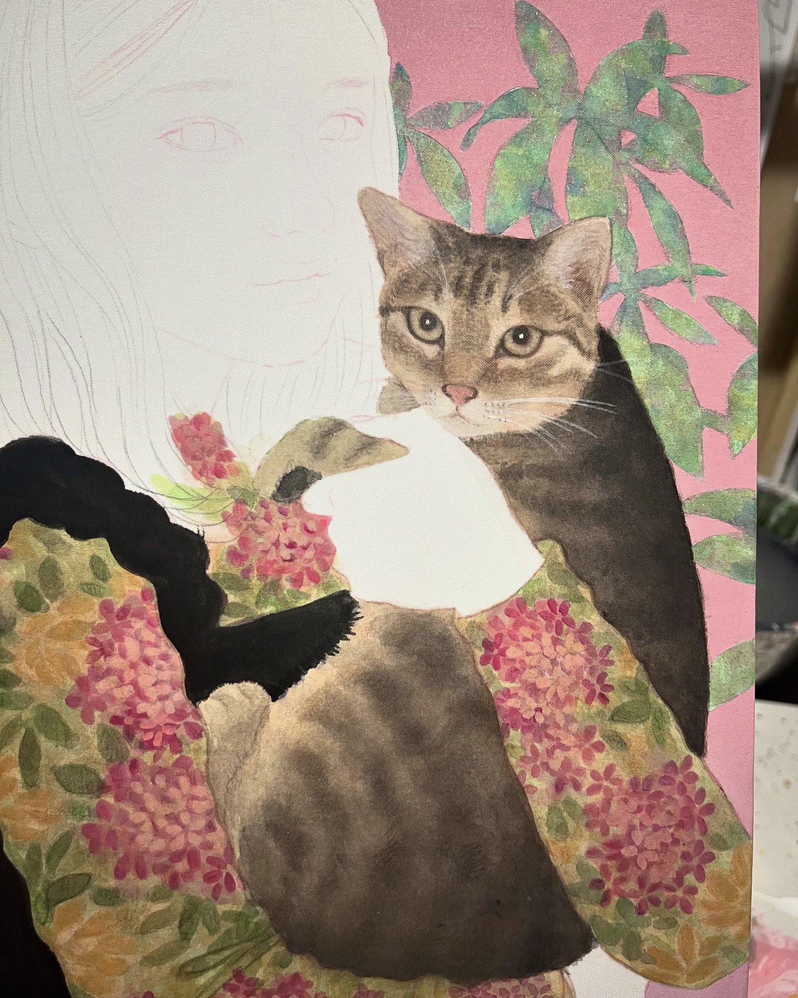 むらまつちひろ、「脳しんとう」、希少画集・額装画、日本製・新品額縁 むらまつちひろ、「脳しんとう」、希少画集・額装画、日本製