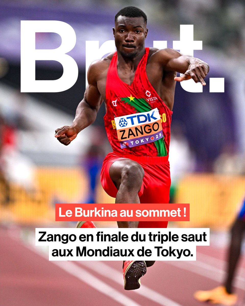 🇧🇫 <a href="/HuguesZango_TS/">ZANGO Hugues Fabrice</a> disputera la finale du triple saut aux Mondiaux de Tokyo. Pour sa dernière compétition internationale, le champion burkinabè compte faire briller le Faso et marquer une dernière fois l’histoire de son sport et de son pays.
#BurkinaFaso