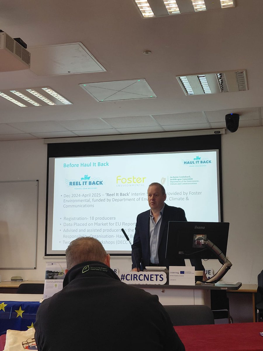 2/2 We had inspiring talks on best practices from IFF plastics (<a href="/LtdIff/">IFF Plastics Ltd</a>), the Clean Technology Centre and Verifact. Haul it back updated us on the EPR scheme developments in Ireland. #fishinggear for a thriving #blueeconomy  #CIRCNETS #BlueCircularNets #plasticrecycling