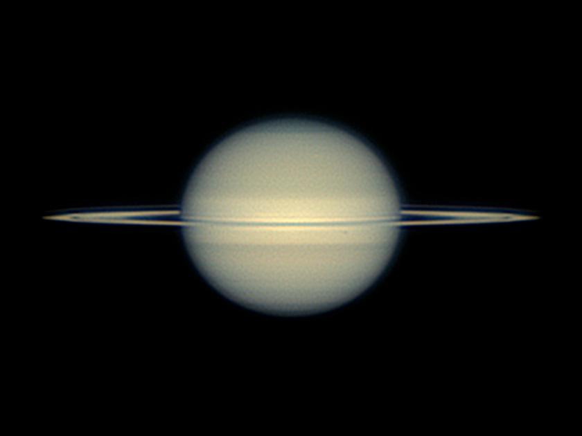 yas_18in_Dob's tweet photo. ９／１７ の 土星

昨夜の土星です

ハイ・リゲンシャイン効果 で明るくなった輪に注目
シーイングは口径３５ｃｍで撮れる下限
ボヤっとした写りです

ブログにも掲載しています
https://t.co/2ZZEOJOp7e 

#PlanetaryImaging #Saturn #土星 https://t.co/01b7reK1si