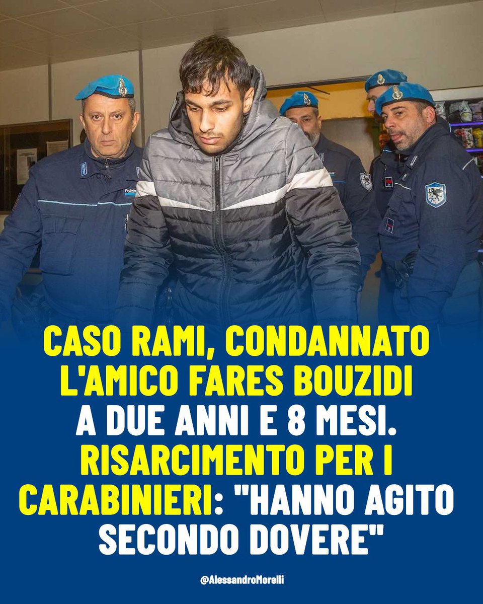 Alessandro Morelli (@amorellimilano) on Twitter photo Era lui alla guida (senza patente) dello scooter su cui viaggiava anche Ramy Elgaml, morto dopo l’inseguimento a folle velocità con i carabinieri, probabilmente dopo una rapina (i due giovani, entrambi già noti alle autorità, erano stati trovati con 1000€ in contanti, una Era lui alla guida (senza patente) dello scooter su cui viaggiava anche Ramy Elgaml, morto dopo l’inseguimento a folle velocità con i carabinieri, probabilmente dopo una rapina (i due giovani, entrambi già noti alle autorità, erano stati trovati con 1000€ in contanti, una