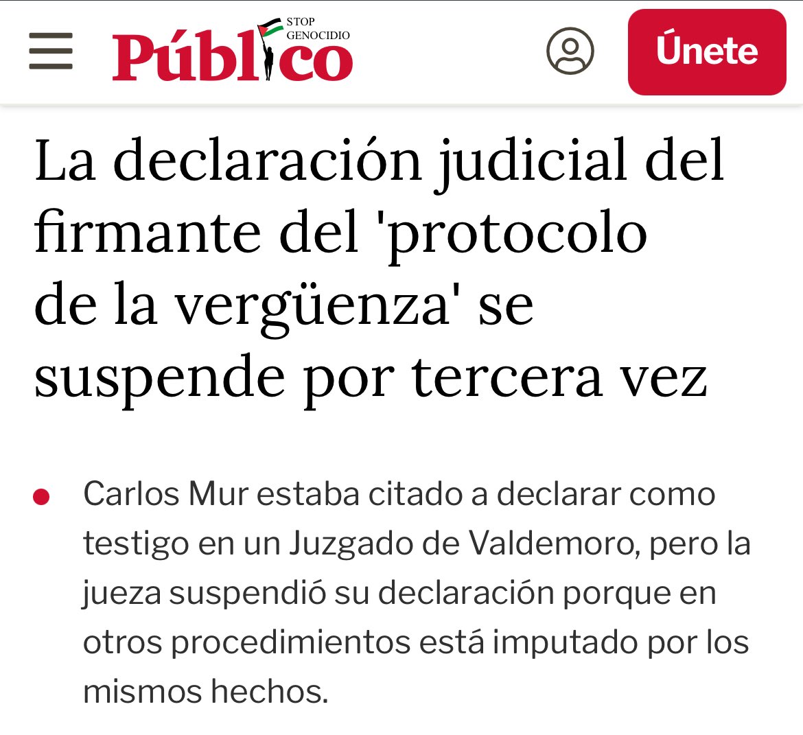 jesanez's tweet image. La justicia de dos velocidades 
El Juzgado no fue capaz de notificar correctamente al médico de la residencia gestionada por DomusVi y al geriatra de enlace del Hospital Infanta Elena, que también debían declarar este jueves.
publico.es/politica/tribu…