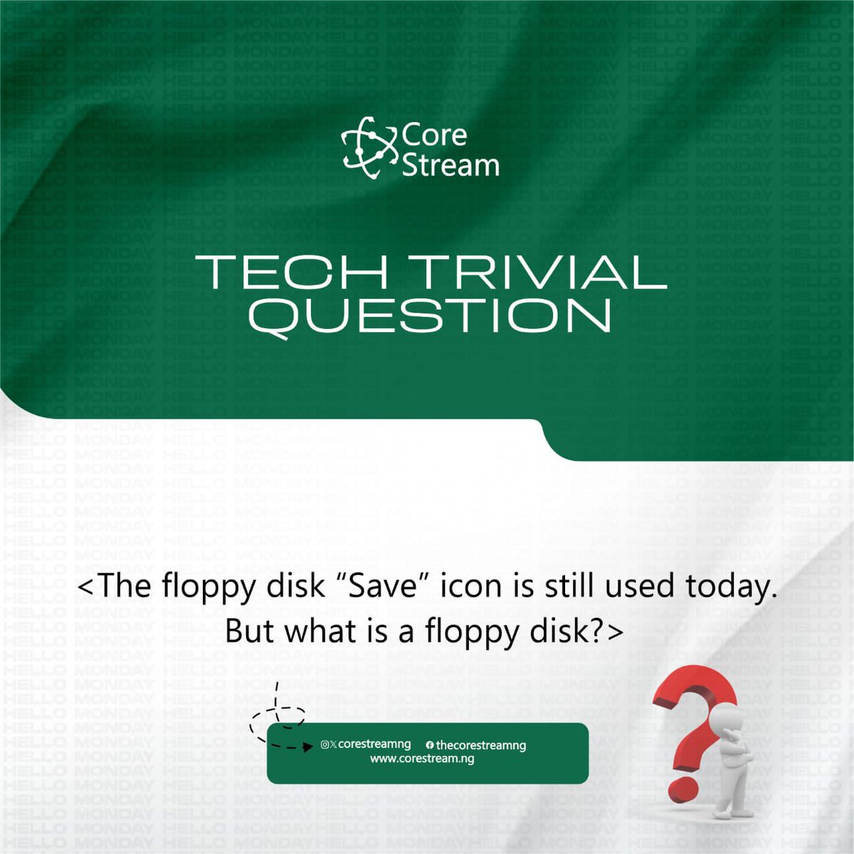 corestreamng's tweet image. What is THE floppy disk? 

#storage
#floppydisk
#tech
#Technology
