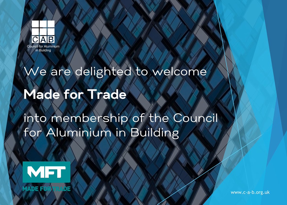 We are delighted to welcome our new member Made For Trade!

Established in 1979, Made for Trade is the UK’s largest manufacturer of aluminium roof lanterns and bifold doors, and home to the multi-award-winning Korniche brand. 

#NewMember #ConstructionIndustry #CAB_Member