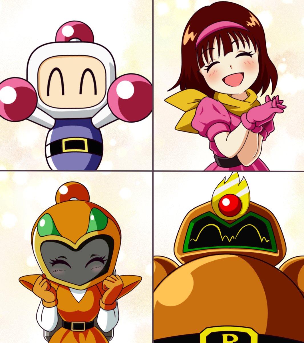 #ボンバーマン
#bomberman 

感情表現の練習を。いくつか続けてみようと思います。