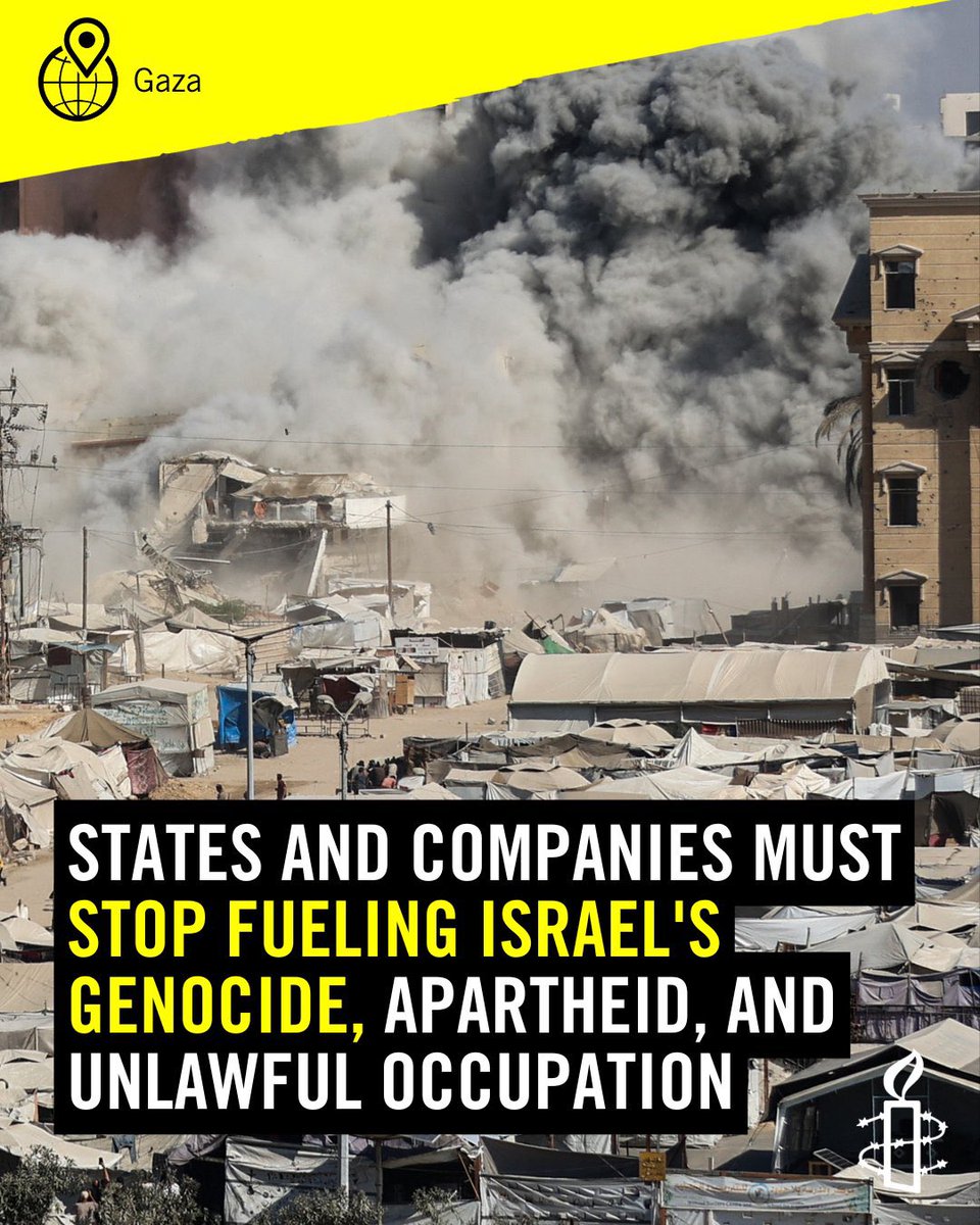 While Palestinian mothers in Gaza are left to watch their children waste away from starvation under Israel’s genocide, arms companies and others continue to reap substantial profits. 

<a href="/Amnesty/">Amnesty International</a> calls on its members and the public at large the world over to demand an immediate end