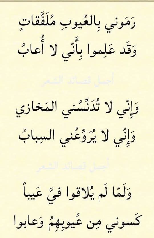 دقات قلب المرء قائلة له 
إن الحياة دقائق وثواني 
فارفع لنفسك بعد موتك ذكرها 
فالذكر للإنسان عمر ثاني 
#اسطول_زعماء_تويتر