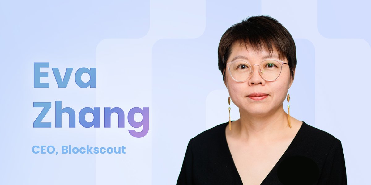Big news at Blockscout 🥁🥁🥁 
Eva Zhang, former Alipay UK CEO, has been appointed as our new CEO! 🌟

An exciting new chapter begins for Blockscout, as Eva brings global fintech experience + an AI lens to the future of multichain explorers 

Full story here 👇