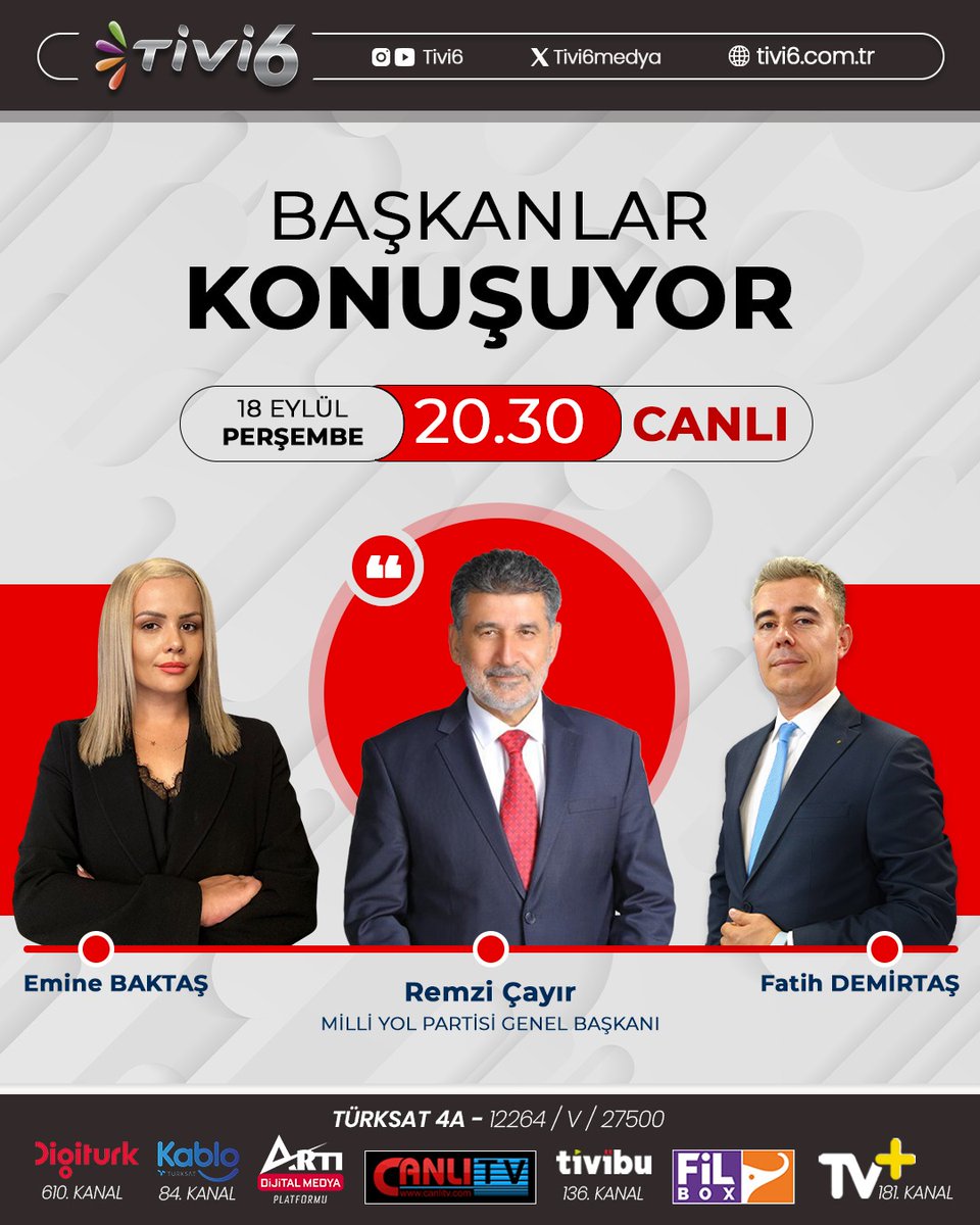 📌Türkiye'de Adalet yavaş mı işliyor?
📌Türkiye'nin asıl gündemi ne?
📌MYP Komisyona Nasıl Bakıyor?
📌İsrail'in Hedefi Türkiye Olabilir Mi?
📌MHP'den Gelen Paralel Yapı uyarıları ne anlama geliyor?
📌Suriye ve Gazze'de neler oluyor?

✨Emine Baktaş <a href="/eminebaktas1/">Emine Baktaş</a> ve Fatih Demirtaş