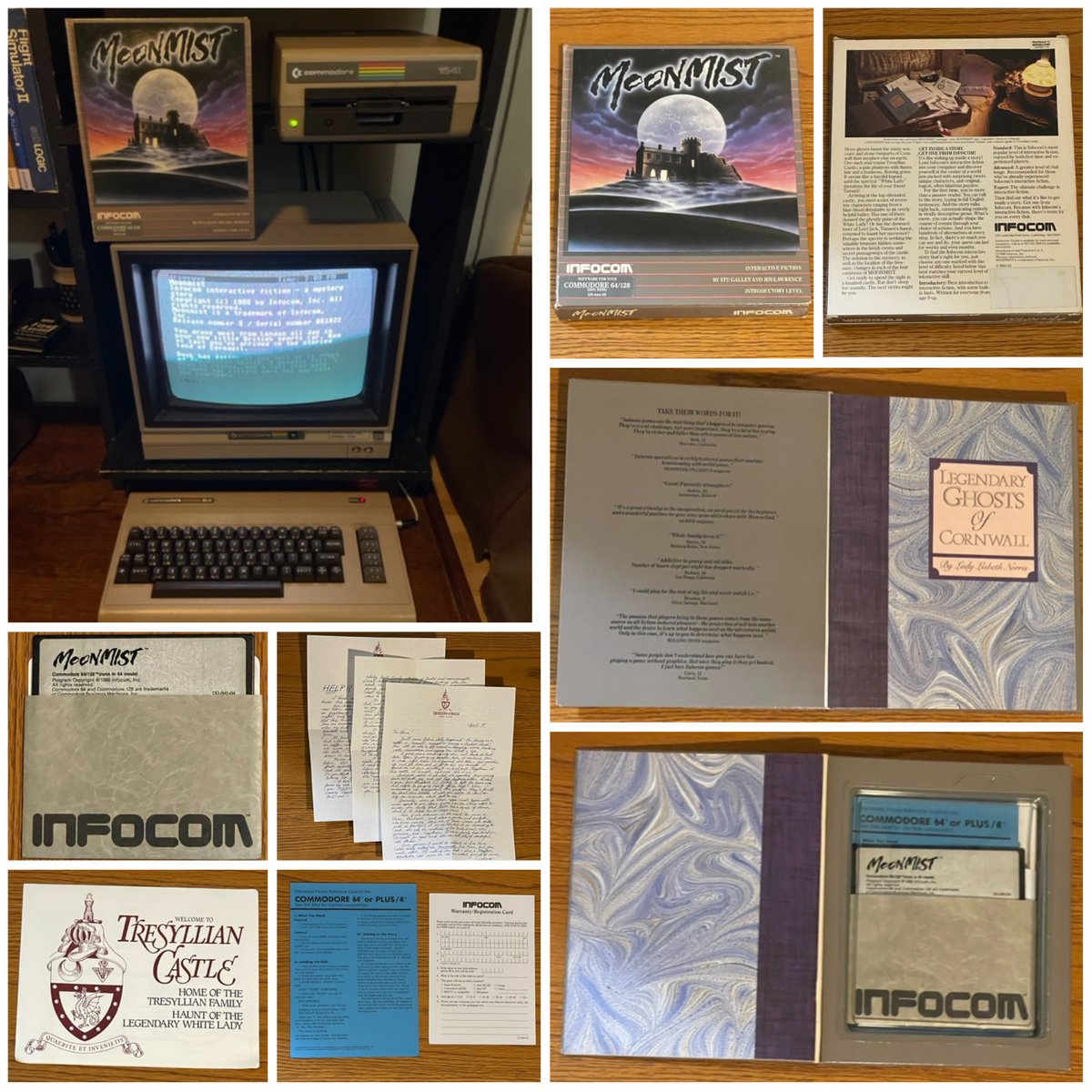 Moonmist was released 39 years ago today on Sep 18, 1986. Written by Stu Galley and Jim Lawrence. It was Infocom's 23rd game. You are a famous American detective, asked by friend Tamara Lynd to investigate her new English Castle. #Commodore #C64 #Commodore64 #Infocom #retrogaming