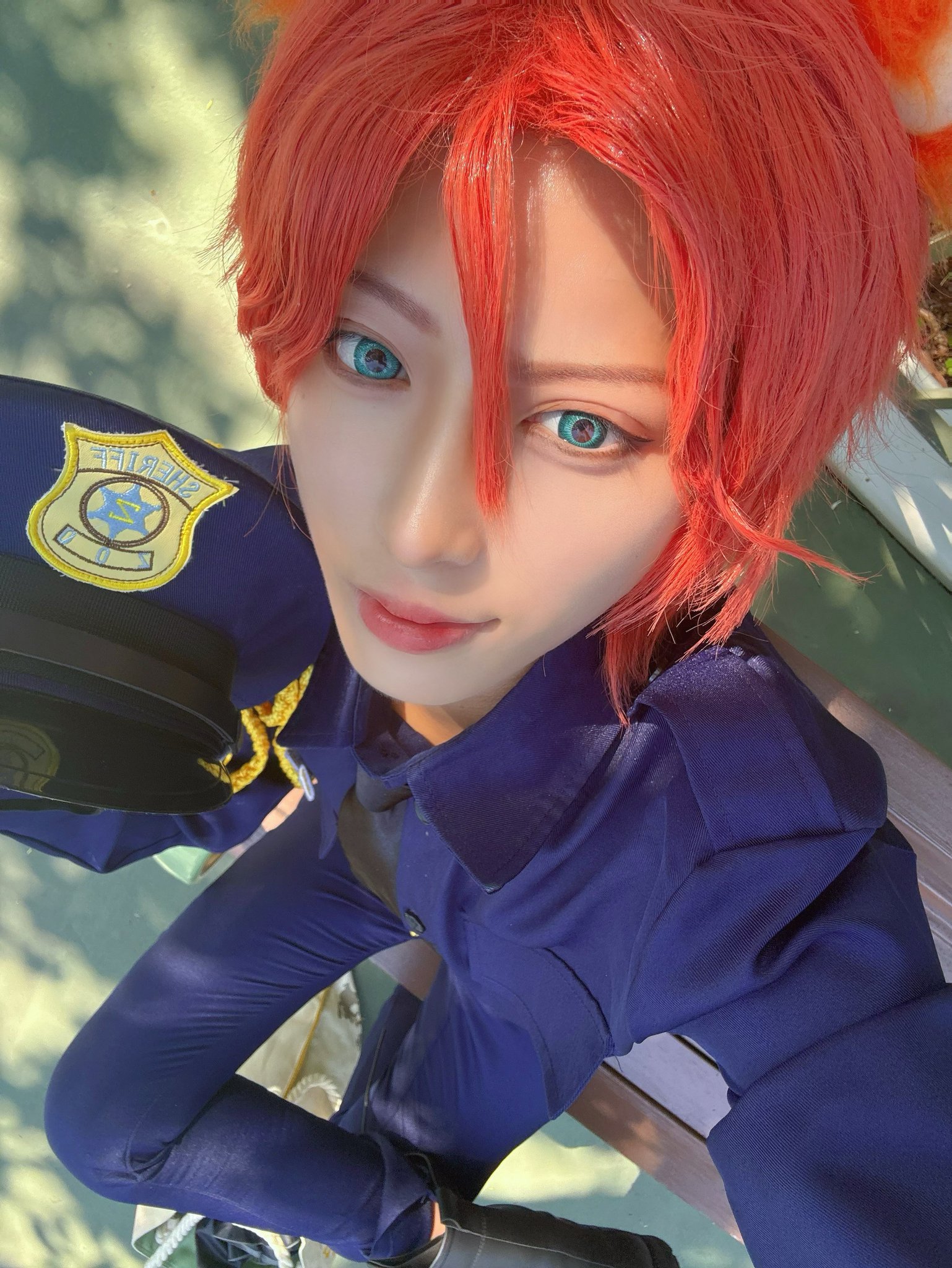 Dハロ ズートピア ニック セット済みウィッグB